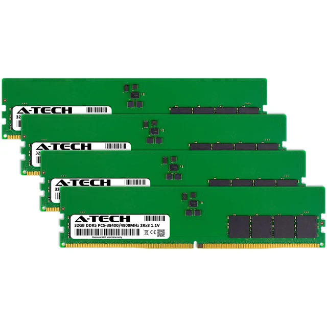 Alt view image 2 of 6 - 128GB 4x 32GB DDR5-4800 Dell OptiPlex 7000 Tower XE4 Tower Memory RAM