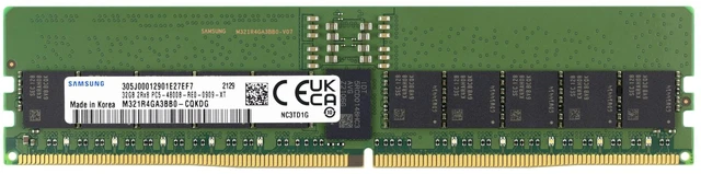 Main image of (NOT FOR HOME PC!) Samsung 32GB DDR5 4800 PC5-38400R 2Rx8 RDIMM REG Memory RAM (M321R4GA3BB0-CQK)