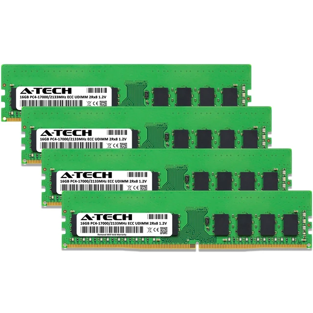 Alt view image 2 of 4 - (NOT FOR HOME PC!) 64GB 4x 16GB PC4-2133 ECC UDIMM Synology SA3200D UC3200 Memory RAM