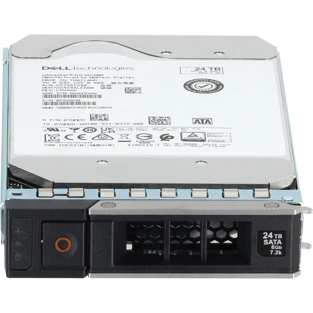 Alt view image 2 of 5 - 7GM2H-CDN Dell 24TB 7.2K 512e 6Gbps SATA 3.5 HDD Ultrastar DC HC580