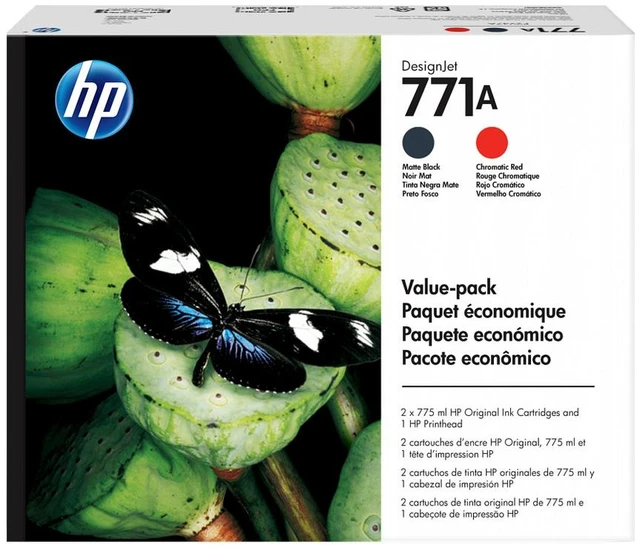 Main image of HP 771A 775-ml Photo Black DesignJet Ink Cartridge, B6Y21A
