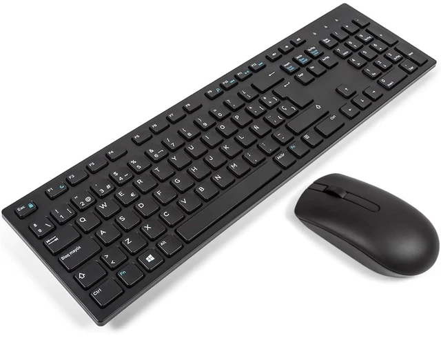 Main image of Dell KM636 Wireless Keyboard Mouse Combo Spanish Latin American Black 5WH32