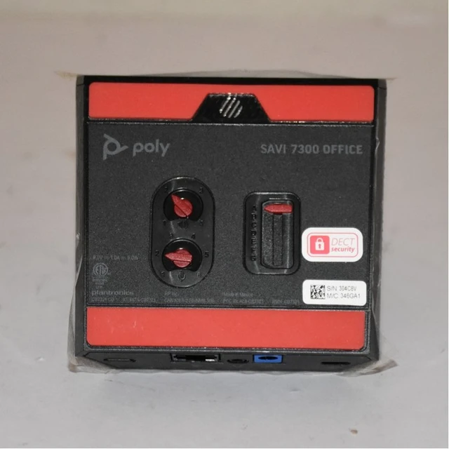 Alt view image 6 of 7 - HP Poly Savi 7310 Monaural Wireless DECT Headset Noise Canceling Black 7S430AA