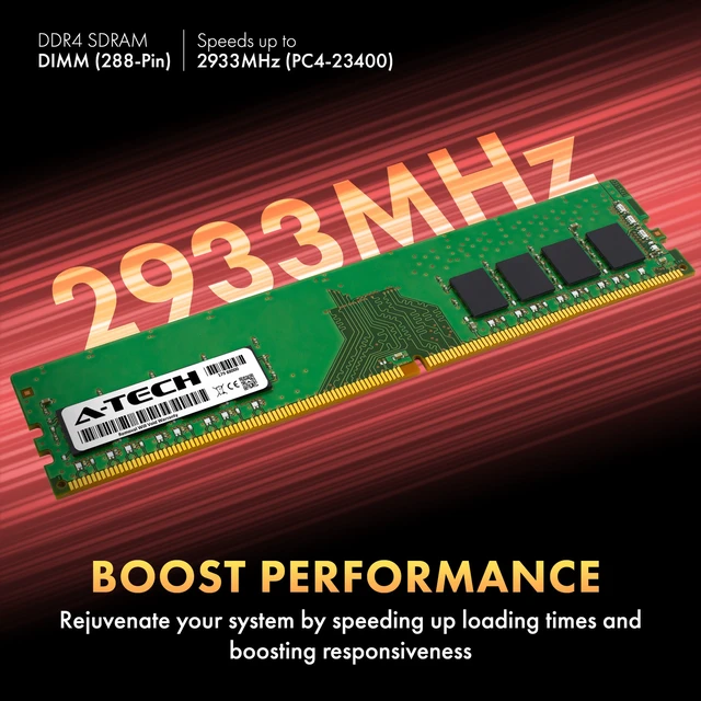 Alt view image 7 of 7 - 8GB DDR4 PC4-23400 DIMM Replacement for Kingston KVR29N21S8/8 Desktop Memory RAM