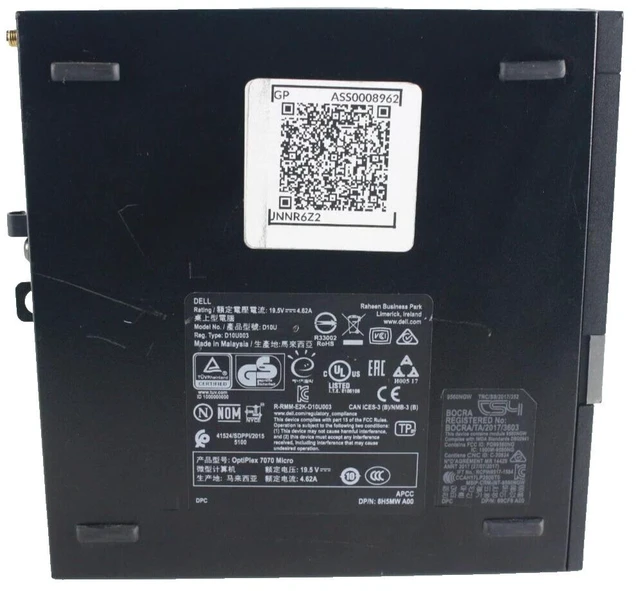 Alt view image 7 of 7 - Dell OptiPlex 7070 Micro Desktop i5 9th Gen 512GB SSD 8GB RAM Win 11 Pro (BH)