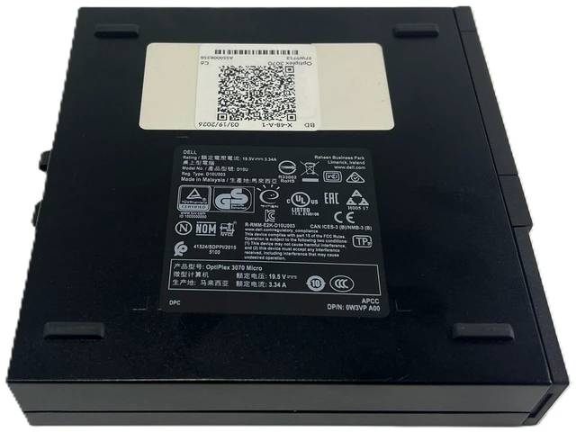 Alt view image 5 of 5 - Dell OptiPlex 3070 Mini Desktop i5 9th Gen 120GB SSD 8GB RAM Win 11 Pro (BD)