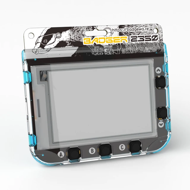Alt view image 2 of 3 - Pimoroni Badgeware Badger+STEM Kit w/ four-level greyscale 2.7" E-Paper display