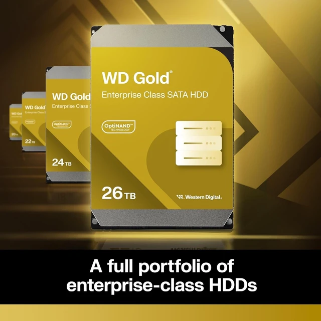 Alt view image 3 of 6 - WD Gold 26TB Enterprise Class HDD 7200RPM Class SATA 6Gb/s 512MB Cache 3.5"