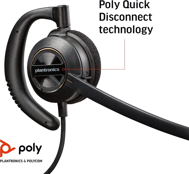 Alt view image 3 of 6 - Poly EncorePro 530 with Quick Disconnect Discreet Headset TAA