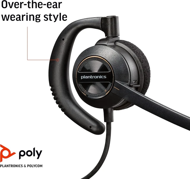 Alt view image 6 of 6 - Poly EncorePro 530 with Quick Disconnect Discreet Headset TAA