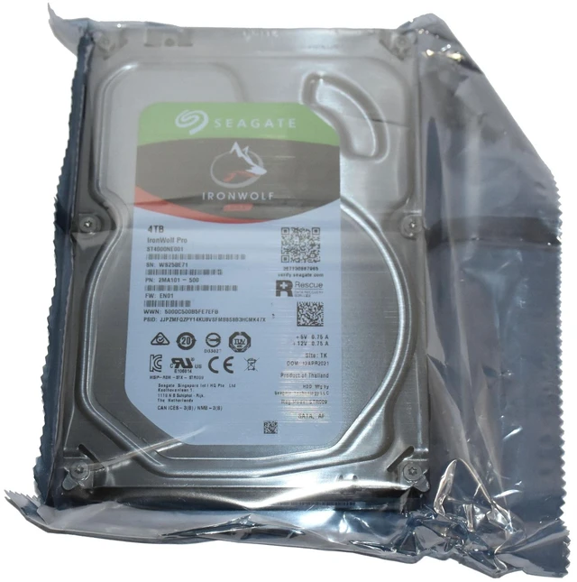 Main image of Seagate IronWolf Pro ST4000NE001 4TB 7.2K SATA 6G 3.5" NAS Server Hard Drive HDD - OEM
