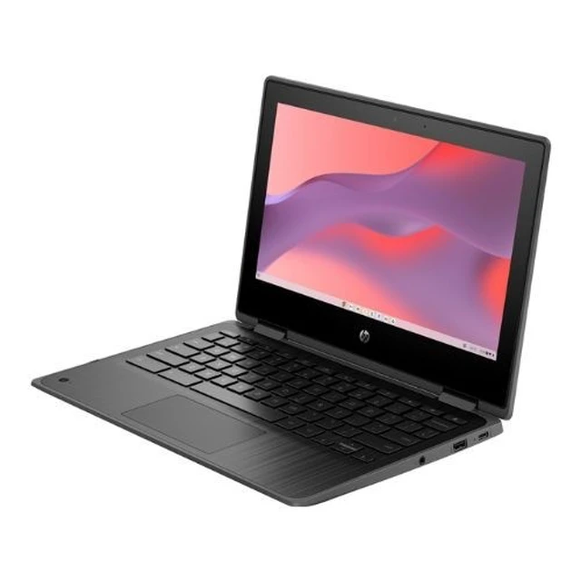 Alt view image 3 of 5 - HP Fortis X360 G3 11.6" IPS Touch Intel Celeron N5100 4GB 32GB ChromeOS, Black
