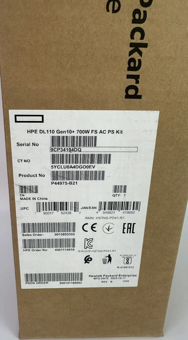 Main image of HPE Gen10 Plus DL110 DL145 Gen11 700W Power Supply Kit PSU Flex Slot 100V-240V