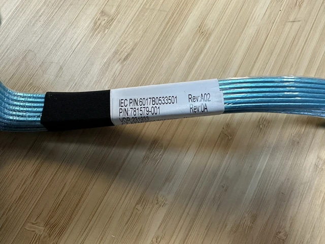 Alt view image 4 of 5 - (NOT FOR HOME PC!) HPE 781579-001 4x4 Mini-SAS Cable From SAS Expander To SFF Cage 784629-001