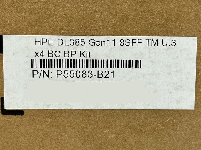 Alt view image 3 of 4 - HPE P55083-B21 ProLiant DL385 DL345 Gen11 8SFF Tri-Mode U.3 x4 BC Backplane Kit
