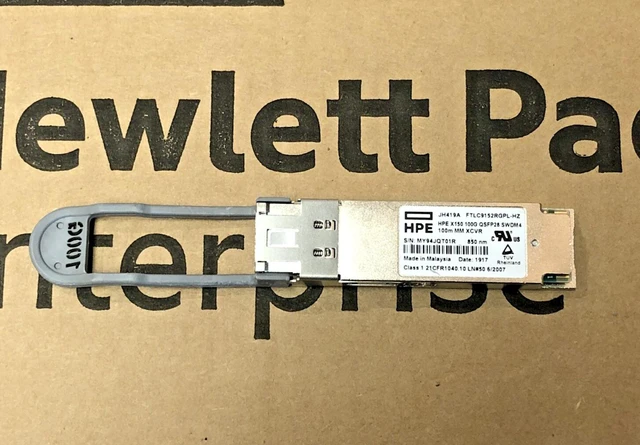 Main image of HPE JH419A X150 100G QSFP28 LC SWDM4 100m MM Transceiver Multi Mode 328ft