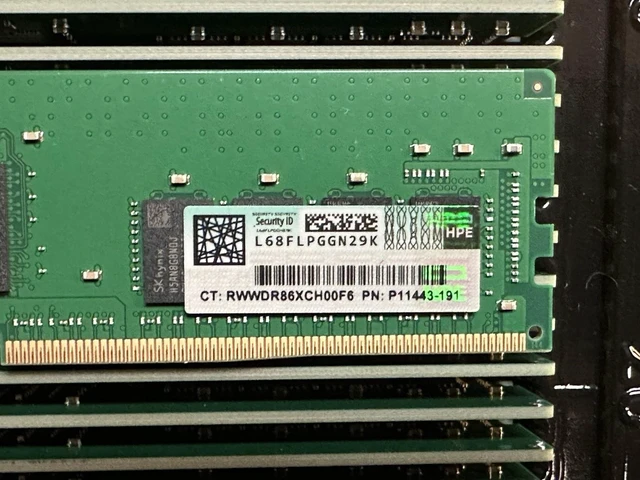 Alt view image 7 of 7 - (NOT FOR HOME PC!) HPE 1x 16GB 2Rx8 DDR4 PC4-25600-3200AA Server Memory RAM ECC Registered HP RDIMM