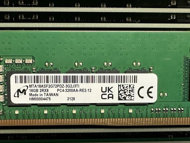 Alt view image 4 of 7 - (NOT FOR HOME PC!) HPE 1x 16GB 2Rx8 DDR4 PC4-25600-3200AA Server Memory RAM ECC Registered HP RDIMM
