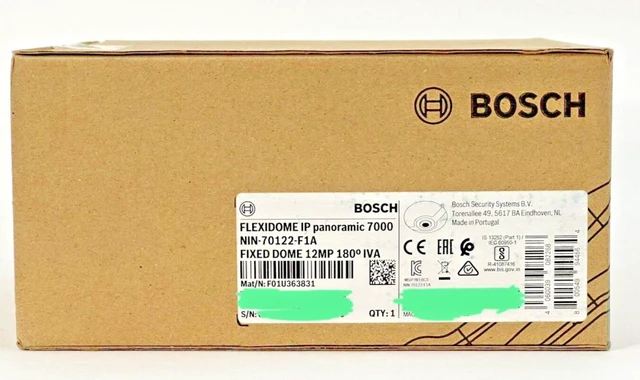Main image of Bosch NIN-70122-F1A IP 12MP 180 deg IVA Flexidome Panoramic Fixed Dome Camera MP