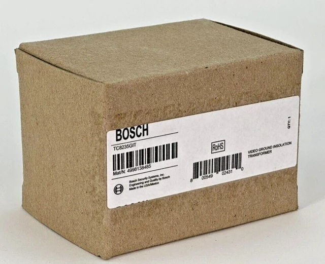 Main image of Bosch Ground Loop Isolation Video/Data Lines Transformer TC8235GIT 75 Ohm BNC