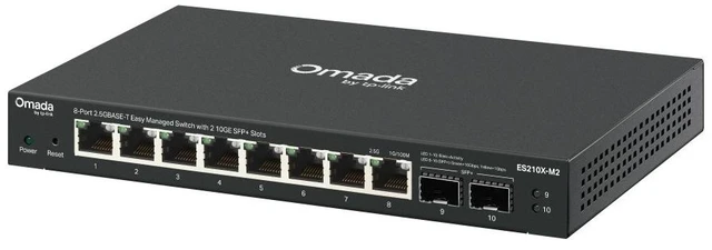 Alt view image 3 of 7 - TP-Link ES210X-M2 | Omada 8-Port 2.5 Gbps Easy Managed Switch | 2* 10GE SFP+