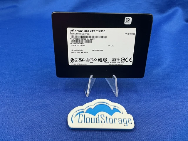 Alt view image 2 of 7 - Micron 5400 MAX MTFDDAK1T9TGB 1.92TB SATA 6Gb/s 2.5" Enterprise SSD pulls