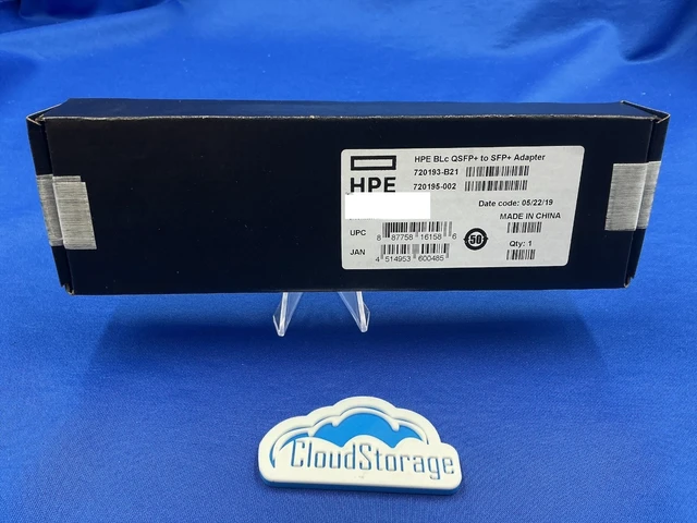 Alt view image 6 of 7 - NOB 720193-B21 HPE BLADESYSTEM C-CLASS QSFP+ TO SFP+ ADAPTER