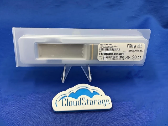 Alt view image 6 of 7 - Mellanox MMA1B00-C100D 100G QSFP28 SR4 850nm MPO MMF Optical Transceiver