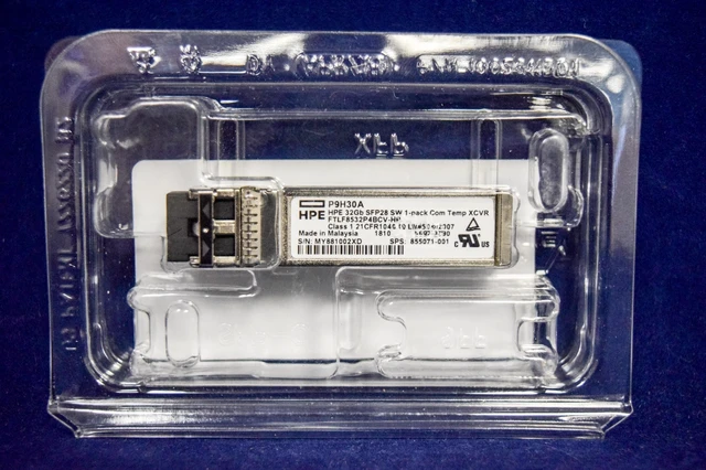 Alt view image 2 of 3 - P9H30A HPE 32GB SFP+ SW 1PACK Com Temp XCVR bulk