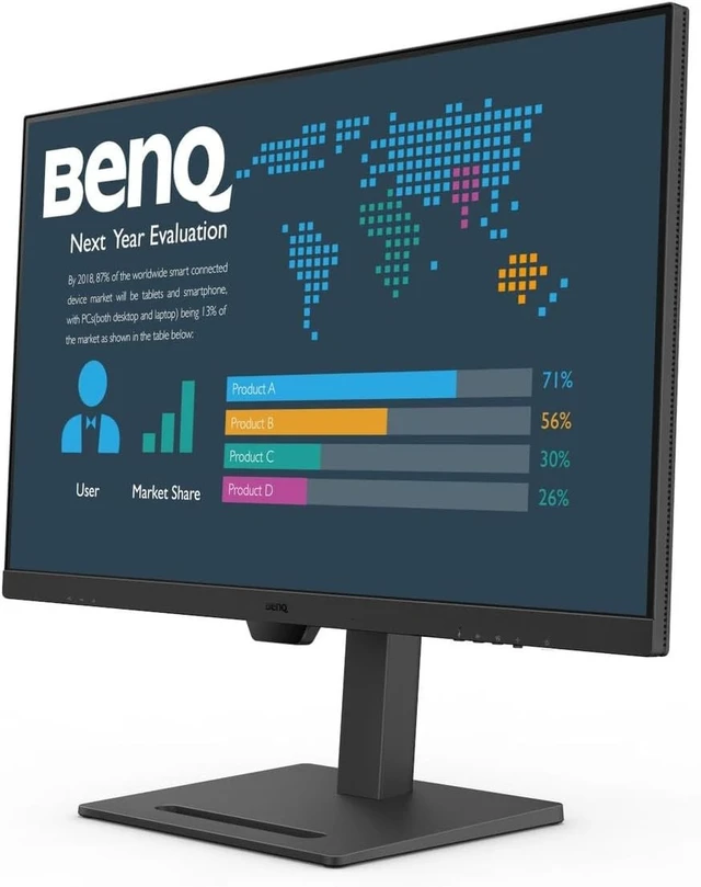Alt view image 2 of 5 - BenQ BL2490 23.8" FHD 1080p LED Monitor 100Hz 5ms HDMI DisplayPort Anti-glare