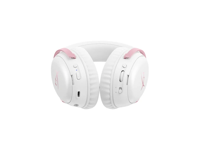 Alt view image 5 of 7 - HyperX Cloud III S - Wireless Gaming Headset (White/Pink)