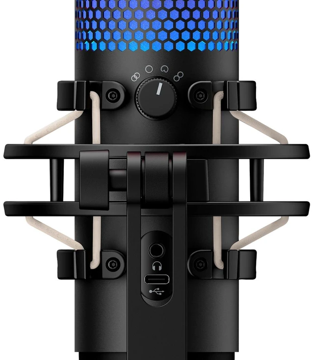 Alt view image 2 of 7 - HyperX QuadCast S - USB Microphone - RGB Lighting - Black-Grey