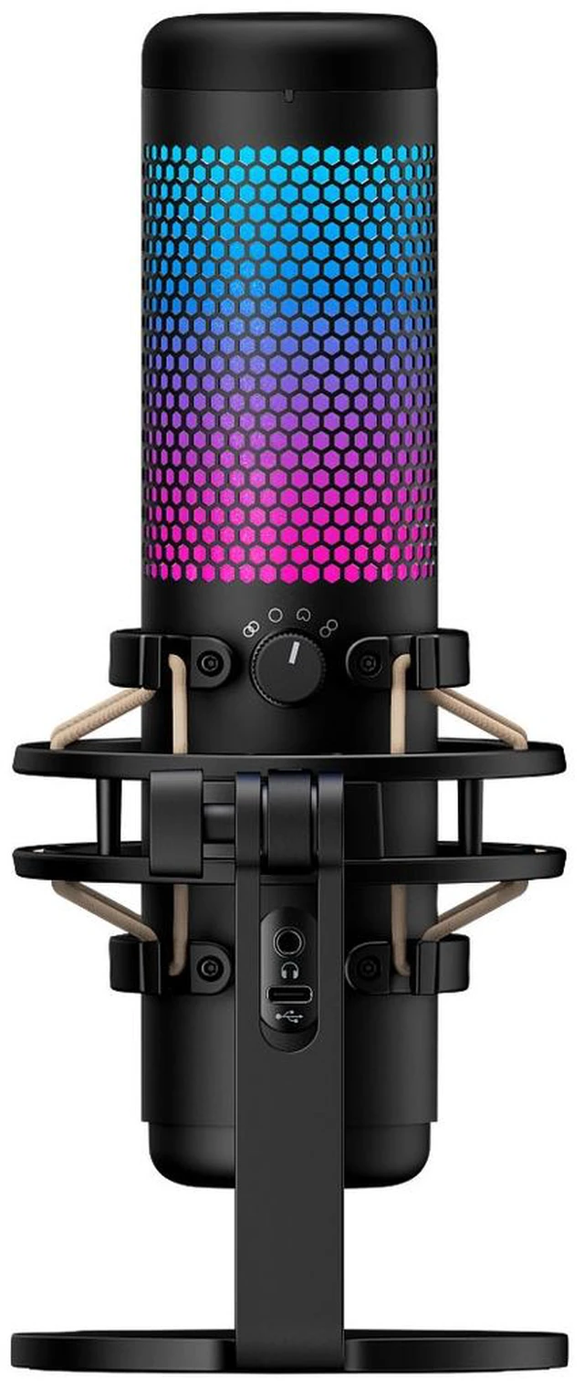 Alt view image 6 of 7 - HyperX QuadCast S - USB Microphone - RGB Lighting - Black-Grey