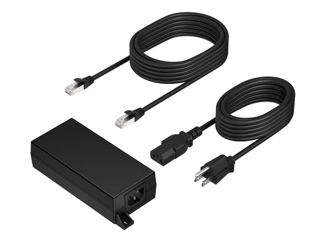 Alt view image 2 of 2 - Poly PoE++ 65W 2.5G Adapter with 3.66m CAT6A Cable and Power Cord