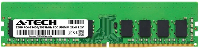 Alt view image 2 of 4 - (NOT FOR HOME PC!) 32GB PC4-23400E ECC UDIMM (Replacement for Samsung M391A4G43AB1-CVF) Memory RAM