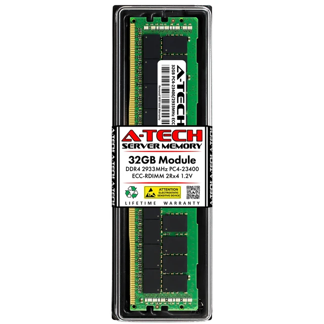 Main image of (NOT FOR HOME PC!) 32GB DDR4 PC4-23400 ECC RDIMM (Replacement for Lenovo 01KR355) Server Memory RAM