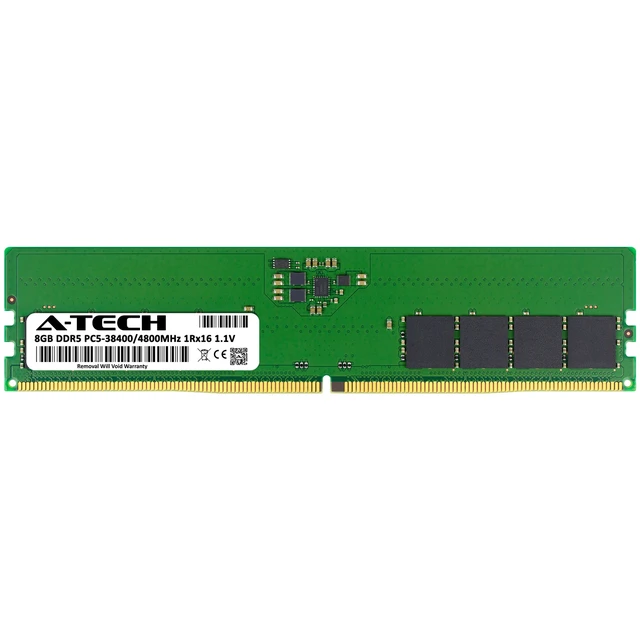 Alt view image 2 of 5 - 8GB DDR5 PC5-38400 DIMM (Replacement for Lenovo 4X71K53890) Desktop Memory RAM