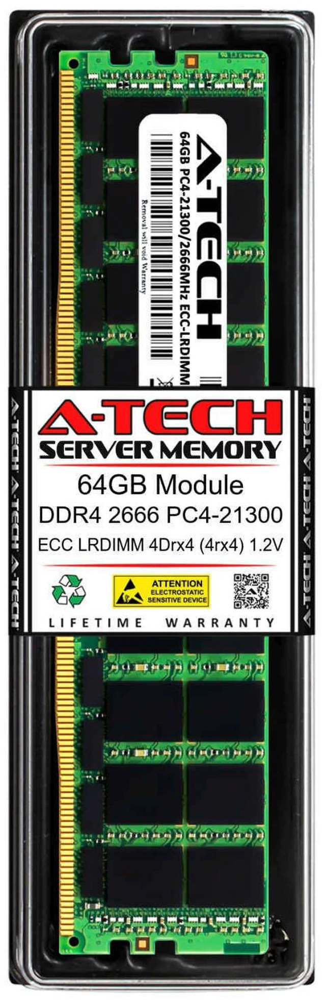 Main image of 64GB DDR4 PC4-21300 LRDIMM (Replacement for Samsung M386A8K40CM2-CTD) Memory RAM