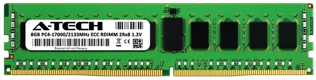 Alt view image 2 of 4 - 8GB DDR4 2133MHz PC4-17000R RDIMM (Replacement for Dell H8PGN) Server Memory RAM