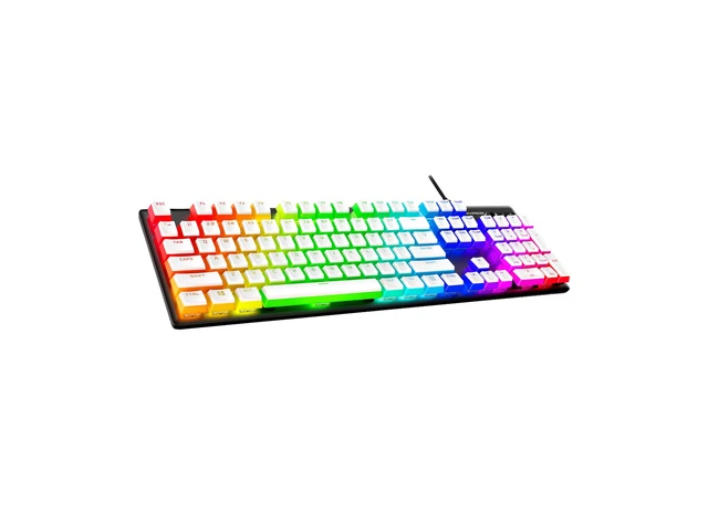 Alt view image 2 of 7 - HyperX Pudding Keycaps 2 - Full Key Set - PBT - White (US Layout)