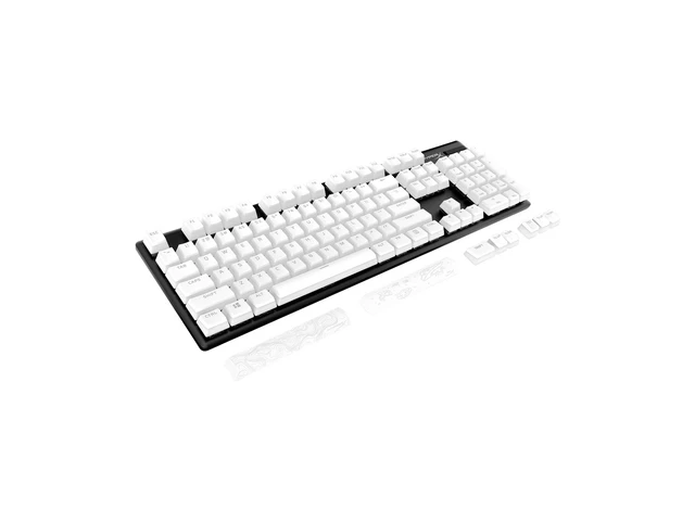 Alt view image 3 of 7 - HyperX Pudding Keycaps 2 - Full Key Set - PBT - White (US Layout)