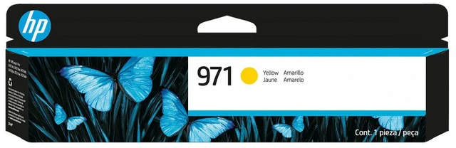 Main image of HP 971 Yellow Original Ink Cartridge, ~2,500 pages, CN624AM
