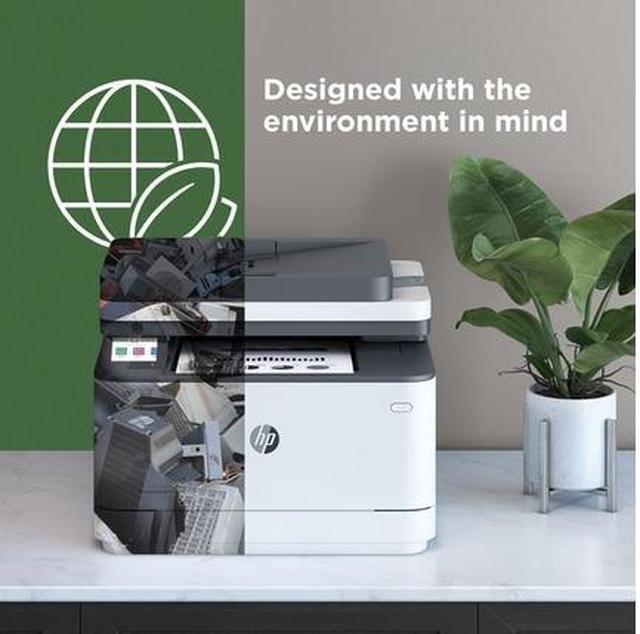 Alt view image 6 of 13 - HP LaserJet Pro MFP 3101fdw Laser Printer, Black And White Mobile Print, Copy,