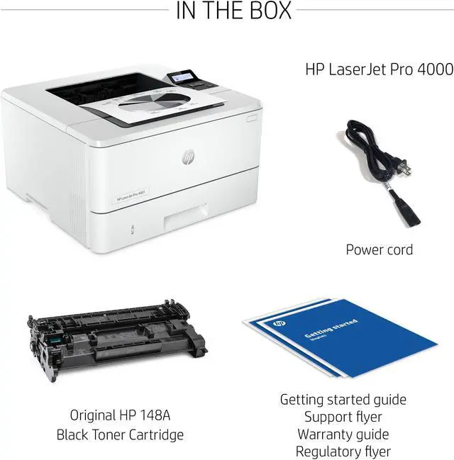 Alt view image 8 of 12 - HP LaserJet Pro 4001dn Laser Printer, Black And White Mobile Print Up to 80,000