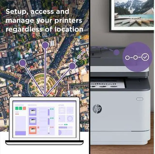 Alt view image 8 of 13 - HP LaserJet Pro MFP 3101fdw Laser Printer, Black And White Mobile Print, Copy,