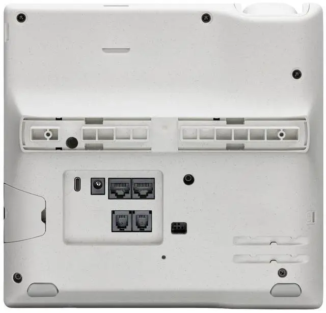 Alt view image 15 of 15 - HP Poly Edge E500 IP Phone Corded Desktop Black TAA Compliant VoIP 2x Network RJ-45 PoE Ports Model 82M94AA