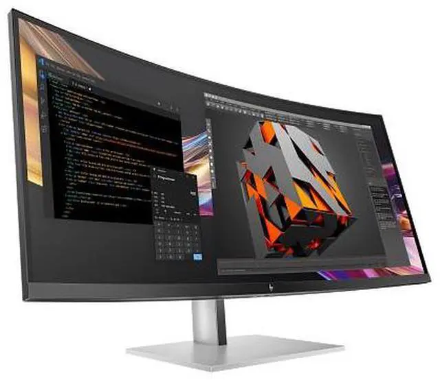 Alt view image 4 of 7 - HP Series 7 Pro 37.5 inch WQHD+ Thunderbolt 4 Monitor - 738pu 37.5" WQHD+ (3840