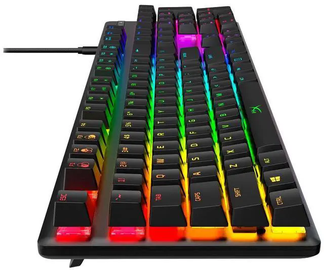 Alt view image 5 of 7 - HyperX Alloy Origins - Mechanical Gaming Keyboard - HX Aqua - US Layout