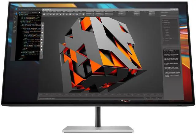 Alt view image 9 of 20 - HP Series 7 Pro 31.5 inch 4K Thunderbolt 4 Monitor - 732pk 31.5" 4K UHD (3840 x