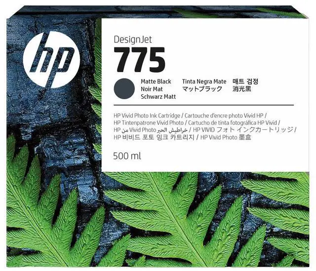 Alt view image 2 of 3 - HP 775 500-ml Matte Black Ink Cartridge, 1XB22A